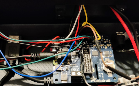 wires inside the display